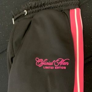 Pink/Black sweatpants